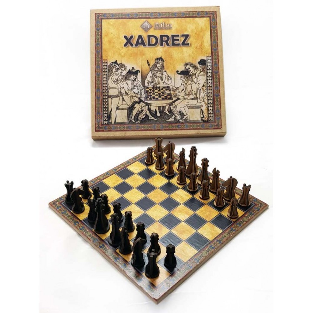 Mini Xadrez (coleção em madeira da Mitra) - Toca do Tabuleiro