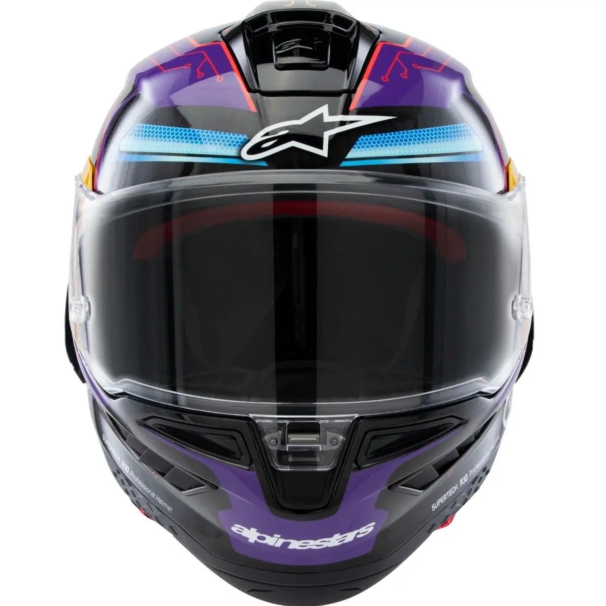 Capacete Alpinestars Supertech SR10 Martinator LE R01 - Azul/Roxo