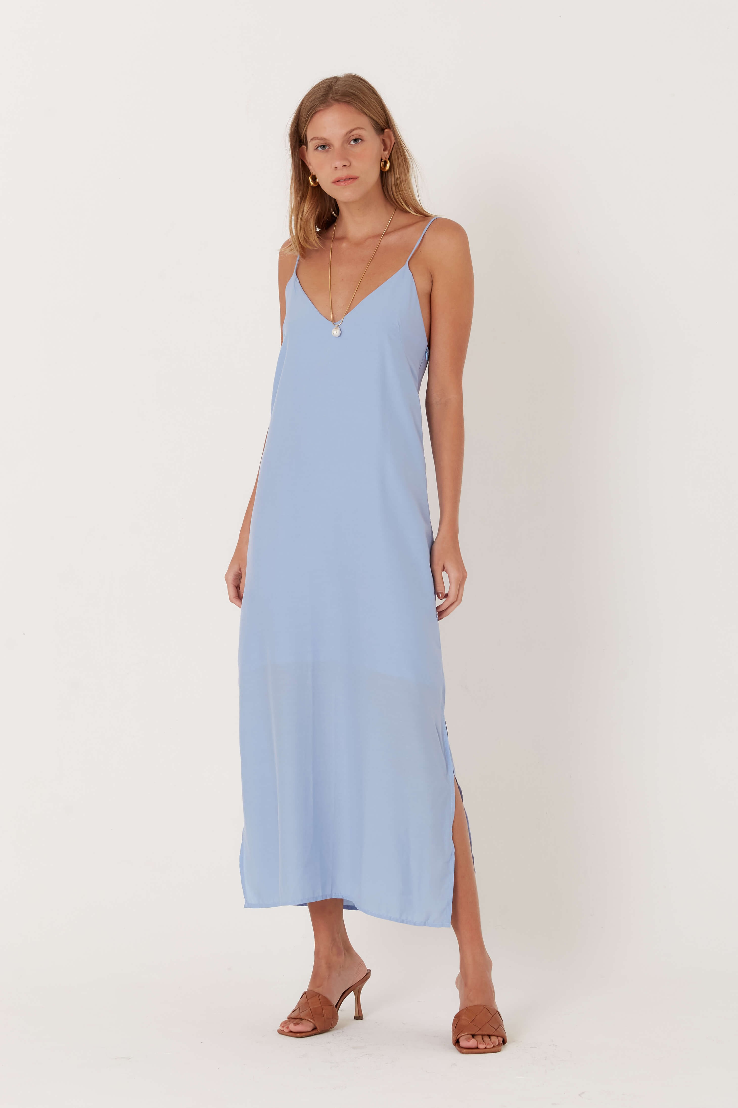 vestido slip midi agnes - NA.LOO