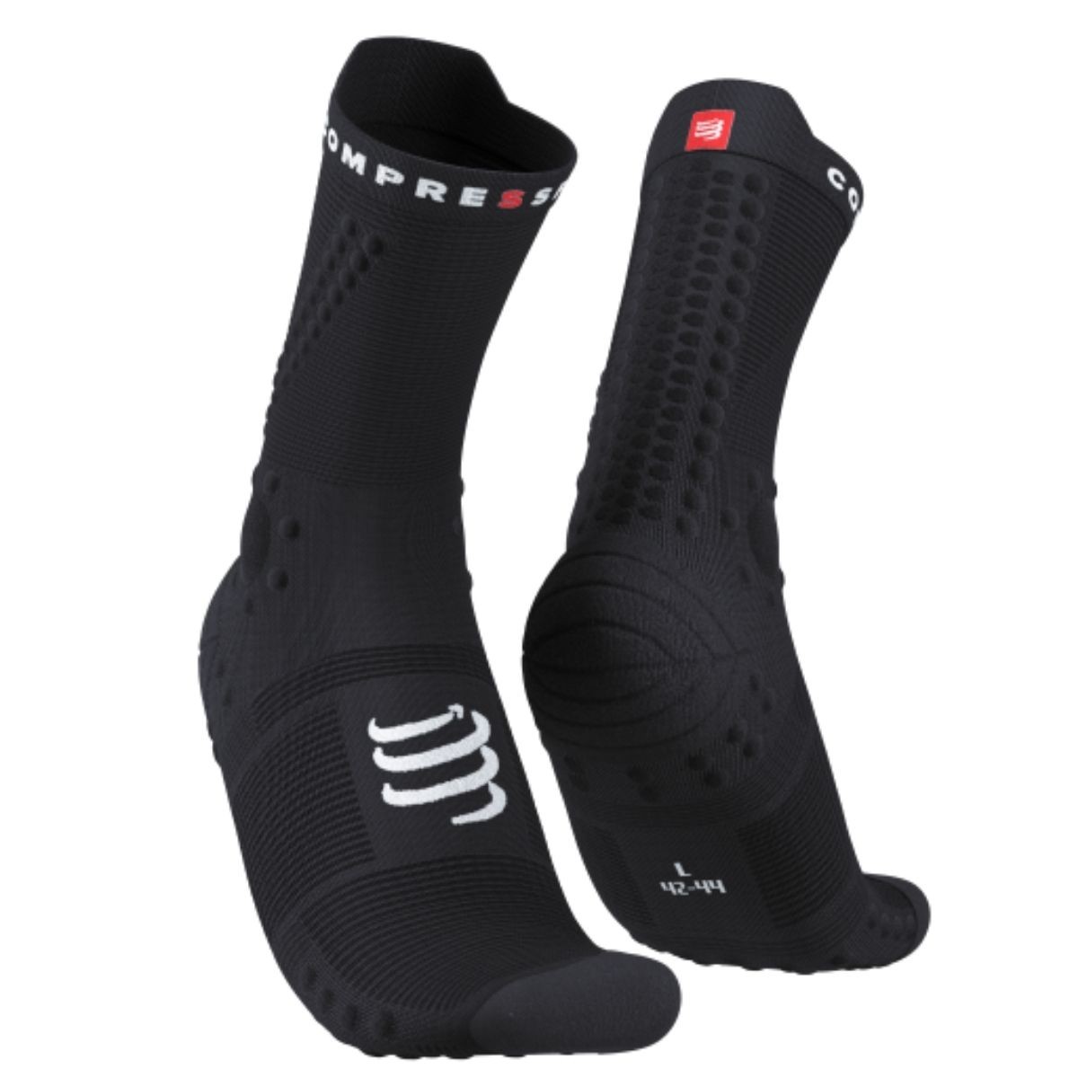 Meia Cano Alto Compressport  Racing Socks V4 Trail Highcut Unissex