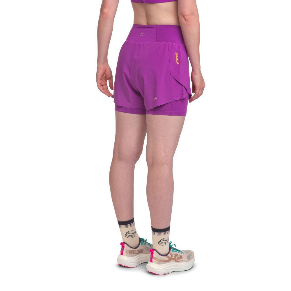 Shorts com bermuda Olympikus Corre Foco 3 Feminino