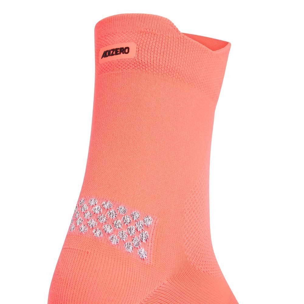 Meia Cano Médio Adidas Running Adizero Quarter Unissex