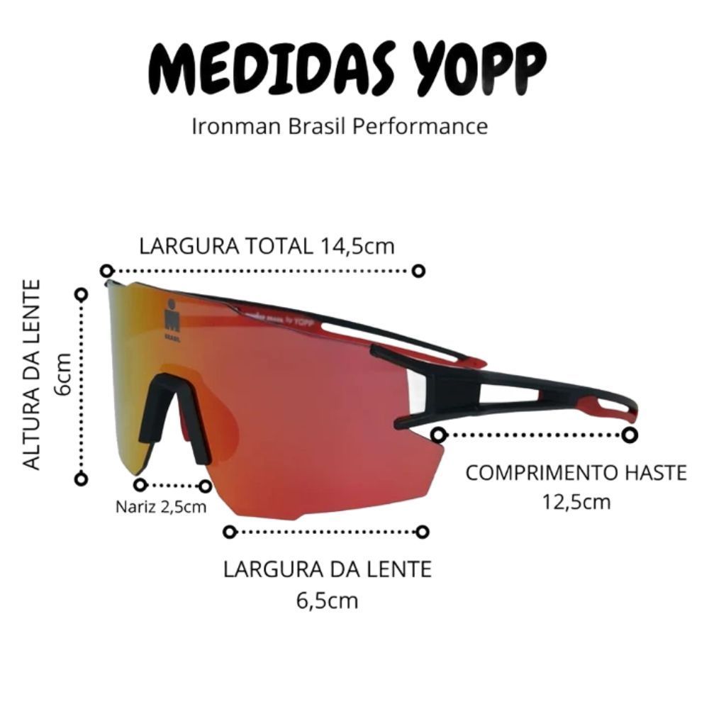 Óculos Yopp Mask Ironman Unissex