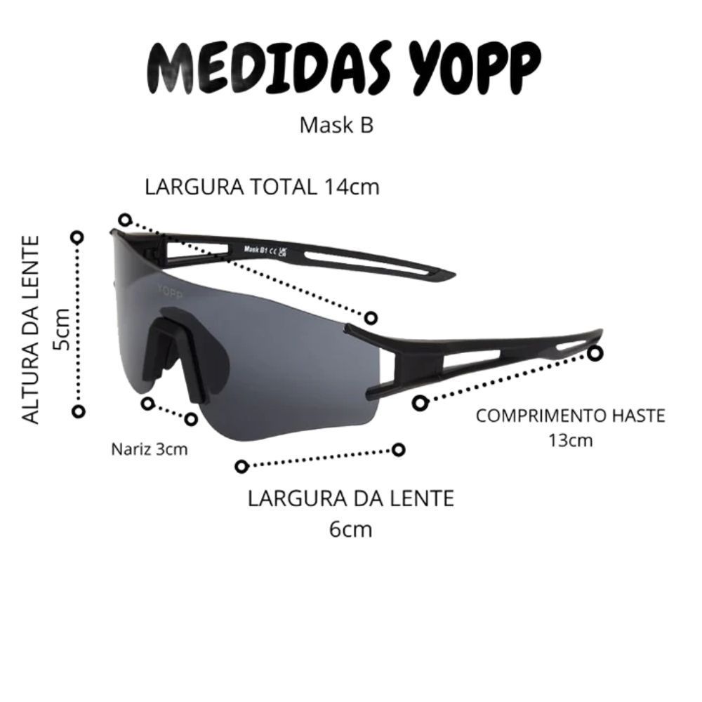 Óculos Yopp Mask Ironman Unissex