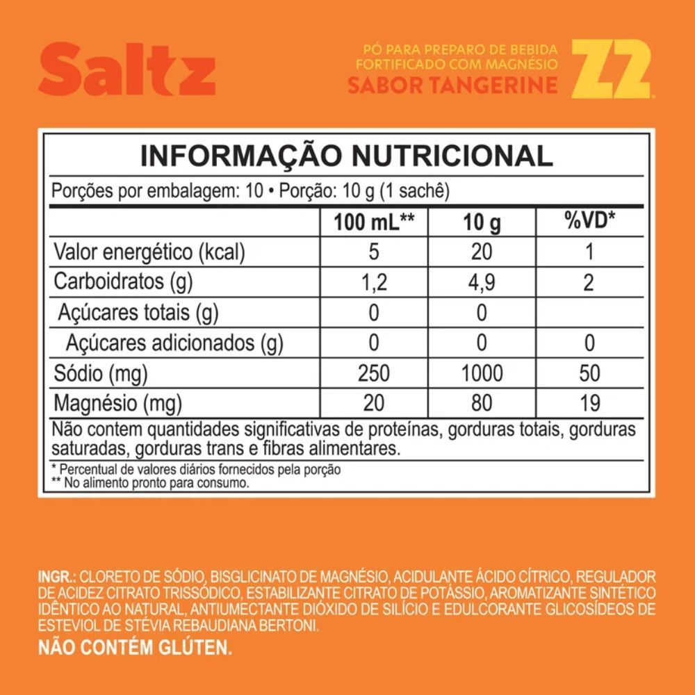 Repositor eletrolítico Z2 Saltz 1000 Tangerina