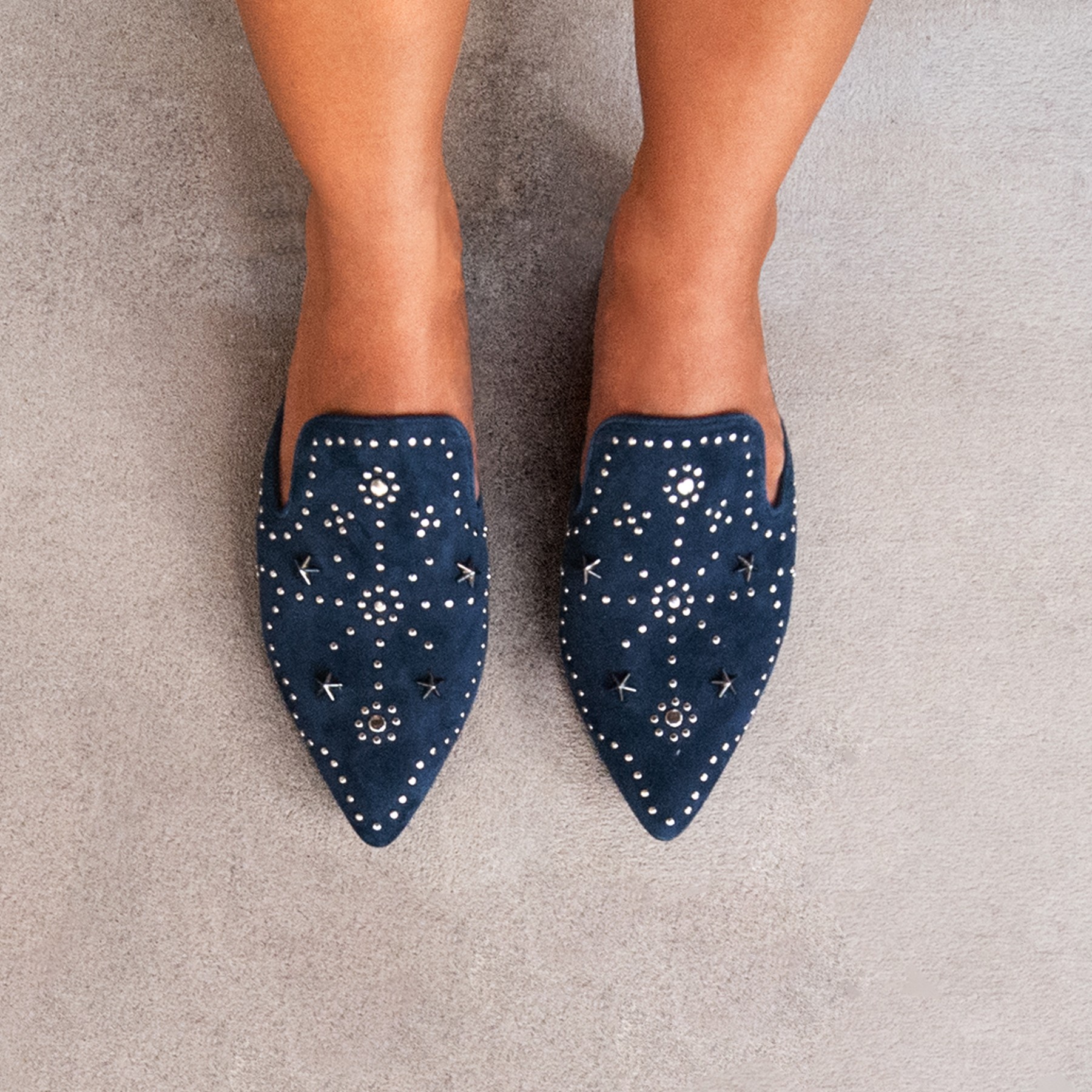 Charlie studded sales loafer mule