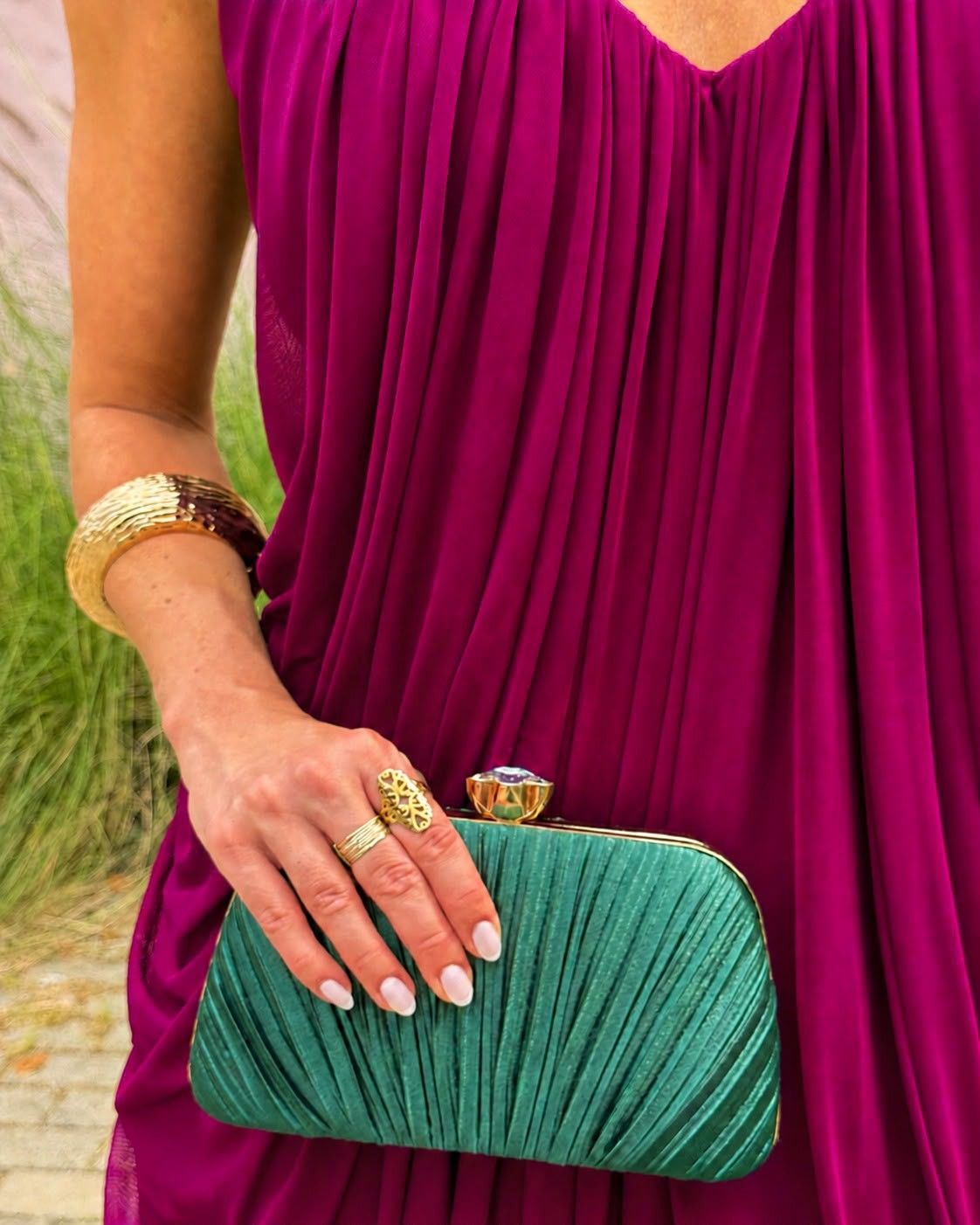 Vestido Longo Kalisse - Fúcsia