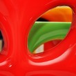 Cobogó Cerâmico Elemento V Mini-Foglio Rosso 20x20x7,8