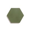 Ladrilho Hidráulico Ladrilar Hexagonal Verde Escuro 15x17