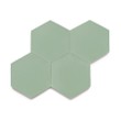 Ladrilho Hidráulico Ladrilar Hexagonal Verde Claro 20x23