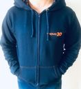 Moletom com zíper NOVO30 Azul Marinho (Unissex)