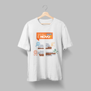 Camiseta Por que o NOVO é Novo? Branca (Unissex)