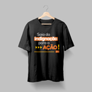 Camiseta Saia da Indignação para a Ação Preta (Unissex)