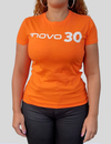 Camiseta Novo30 Laranja (Feminina)