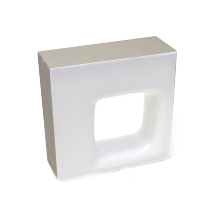 Cobogó Cerâmico Elemento V Quadratto Bianco 20x20x7,8