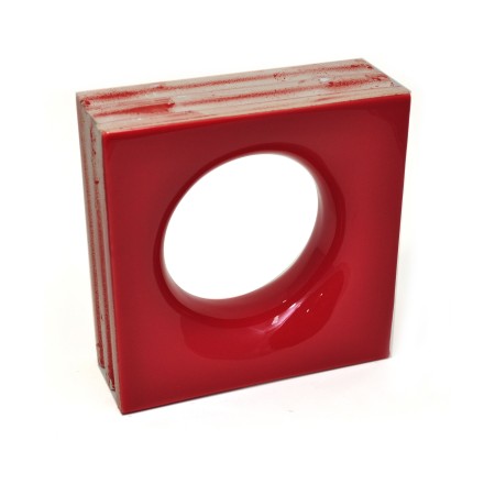 Cobogó Cerâmico Elemento V Sphera Rosso 20x20x7,8