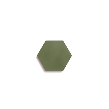 Ladrilho Hidráulico Ladrilar Hexagonal Verde Escuro 7x9