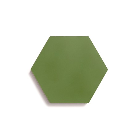 Ladrilho Hidráulico Ladrilar Hexagonal Verde Bandeira 15x17