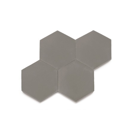 Ladrilho Hidráulico Ladrilar Hexagonal Cinza Escuro 15x17