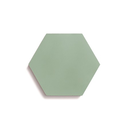Ladrilho Hidráulico Ladrilar Hexagonal Verde Claro 15x17