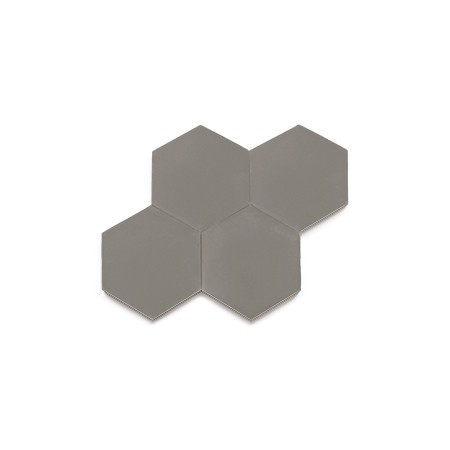 Ladrilho Hidráulico Ladrilar Hexagonal Cinza Escuro 7x9
