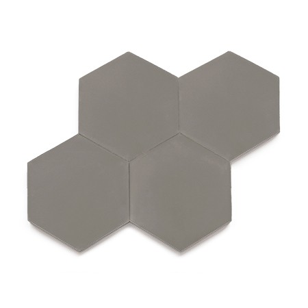 Ladrilho Hidráulico Ladrilar Hexagonal Cinza Escuro 20x23