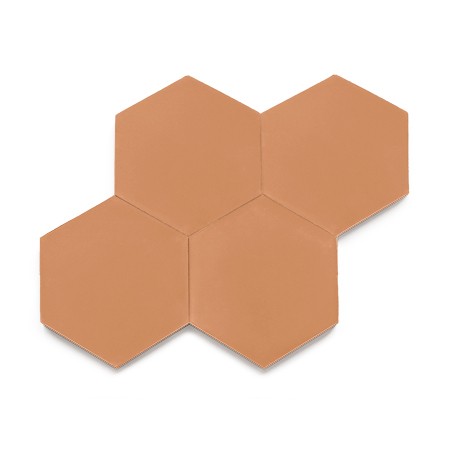 Ladrilho Hidráulico Ladrilar Hexagonal Terracota 20x23