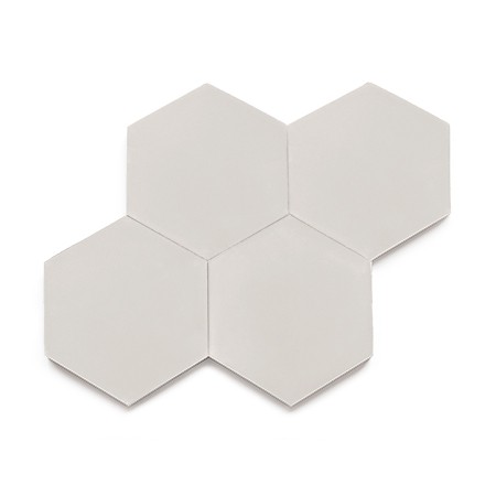 Ladrilho Hidráulico Ladrilar Hexagonal Branco 20x23