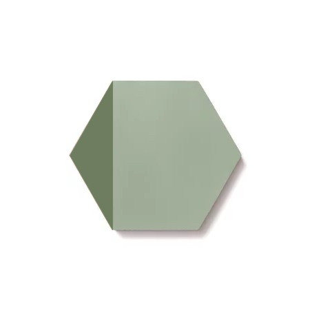 Ladrilho Hidráulico Ladrilar Triângulo Verde Oliva e Escuro 15x17