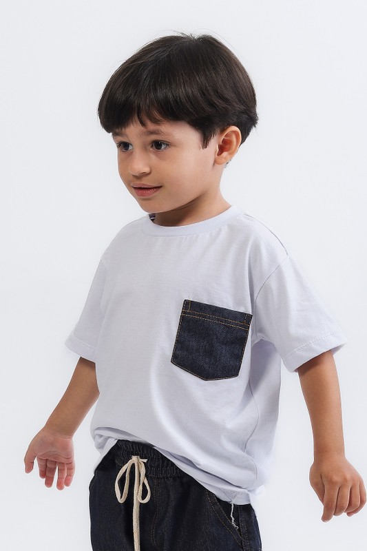 Camiseta Infantil Menino Básica Branca