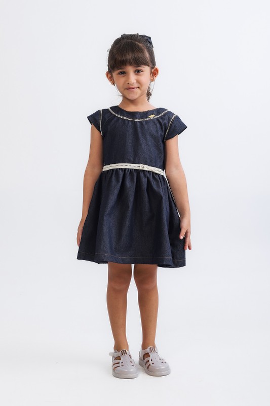 Vestido Infantil Jeans