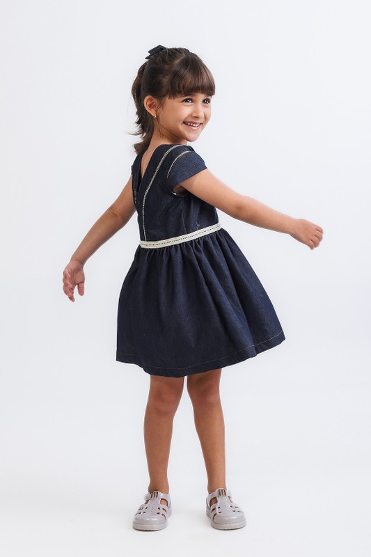 Vestido Infantil Jeans