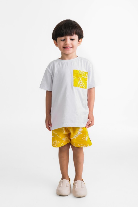 Camiseta Infantil Menino Básica Estampa Pólen