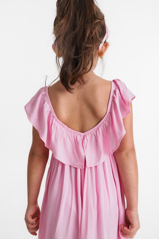 Vestido Infantil Rosa 