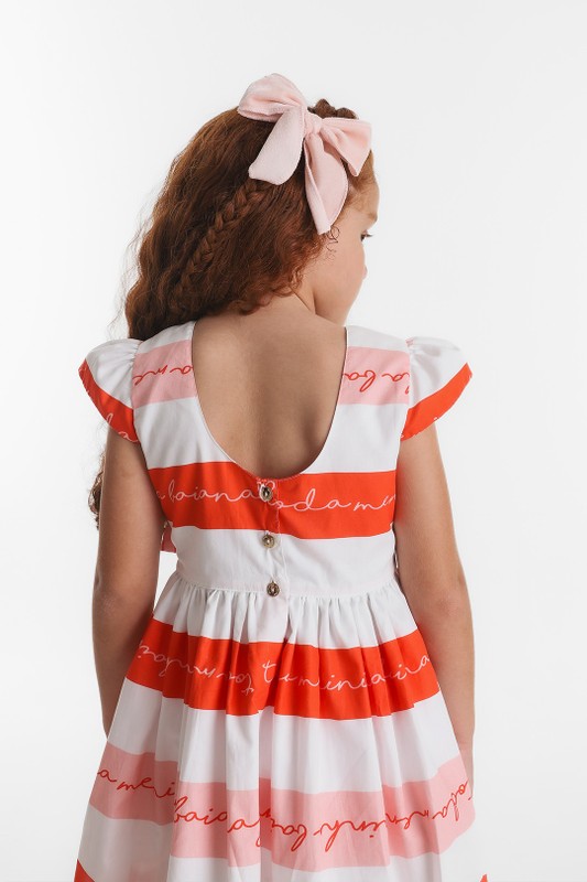 Vestido Infantil Menininha Baiana Laço 