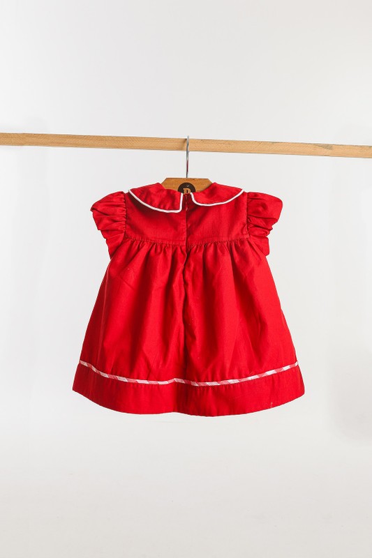 Vestido Infantil Vermelho Bebê