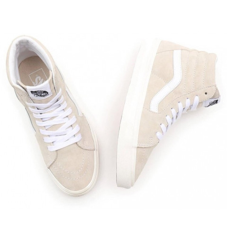 Vans SK8-HI couro sandshell bege