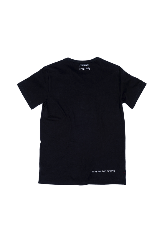 camiseta Igrejinha grid preto