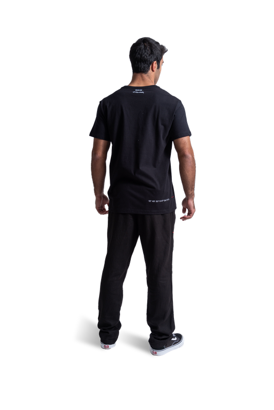 camiseta Igrejinha grid preto