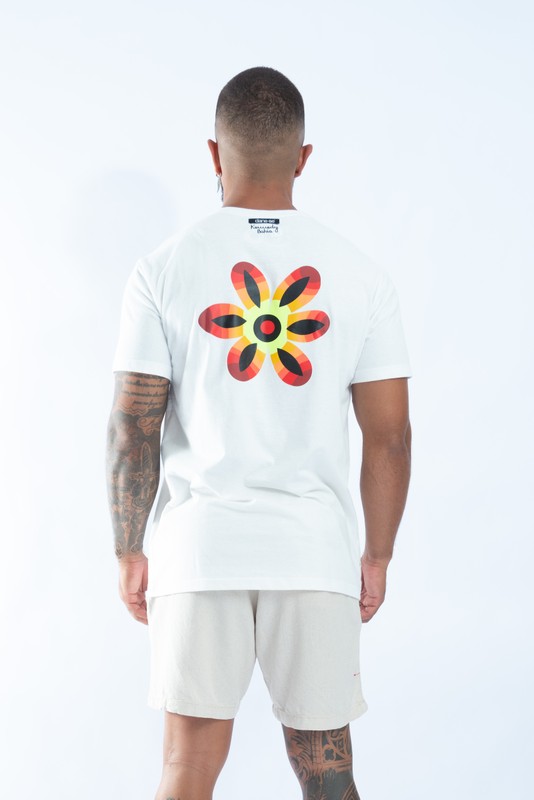 camiseta flor KB off