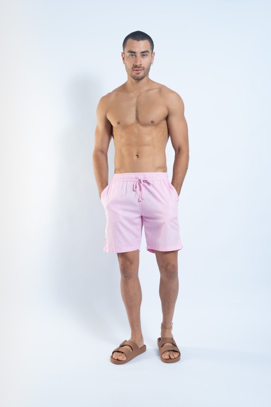 short linho KB rosa