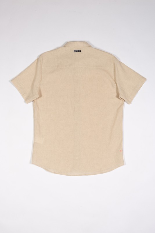 camisa cambraia de linho manga curta