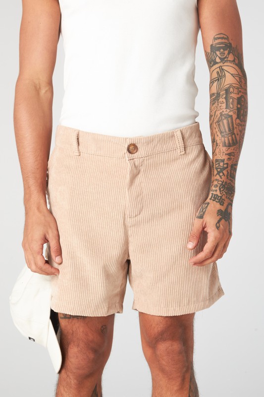 short veludo areia