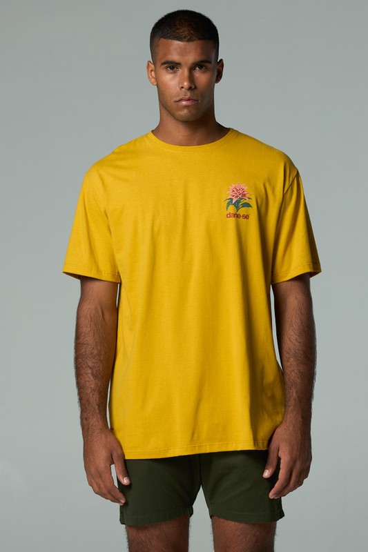 camiseta bromelia cerrado amarelo mango