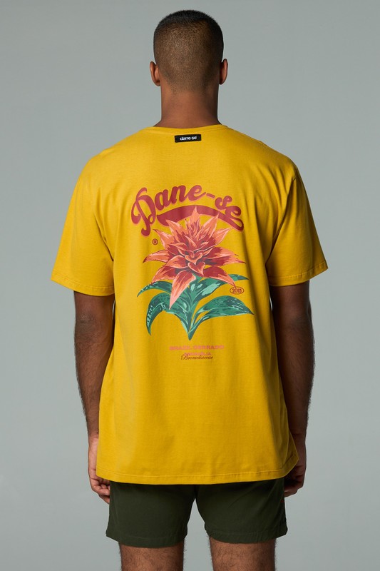 camiseta bromelia cerrado amarelo mango