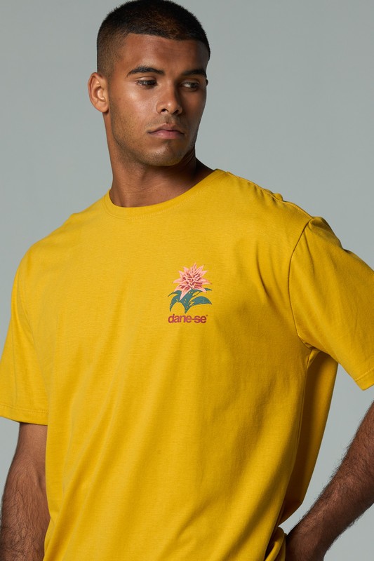 camiseta bromelia cerrado amarelo mango