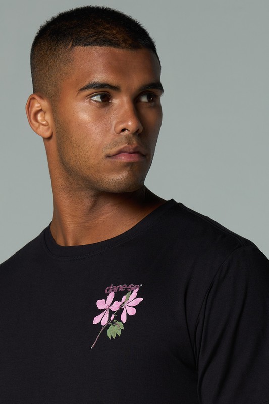 camiseta mini flor de paineira cerrado comfy preto