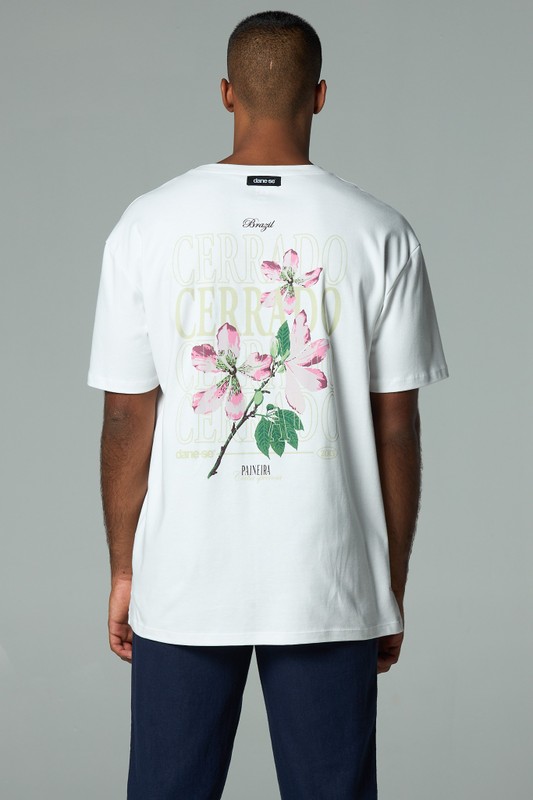 camiseta regular flor de paineira cerrado off