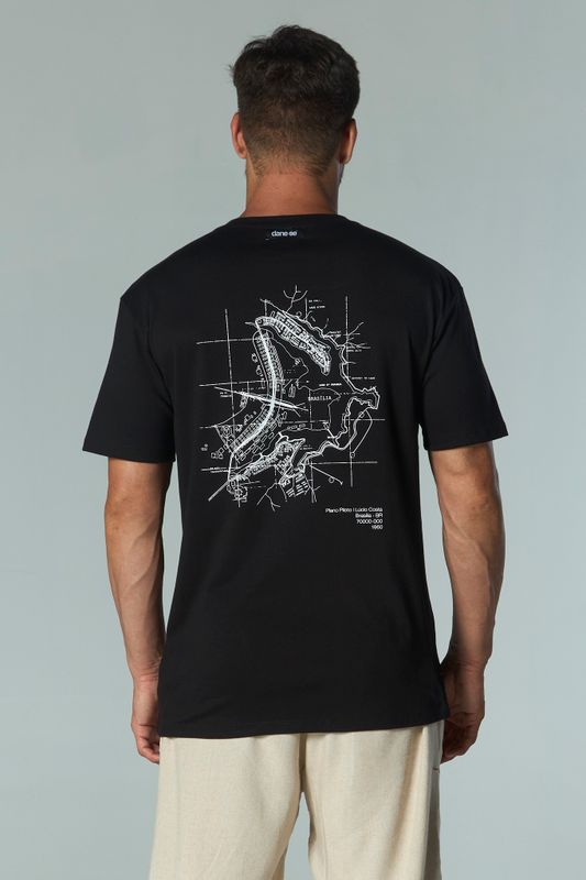 camiseta regular plano bsb preto