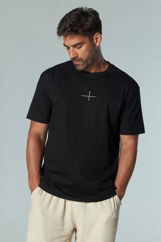 camiseta regular plano bsb preto